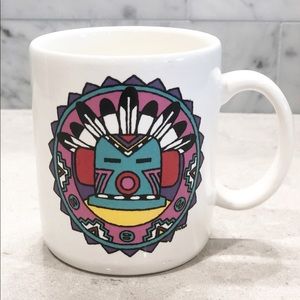 Vintage Treasure Craft Native American Kachina Mug
